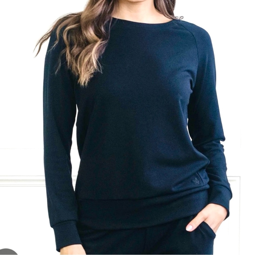 Cozy Earth Bamboo Sweatshirt Womens XL Soft Lounge Comfy Stretch Minimalist - Picture 2 of 9